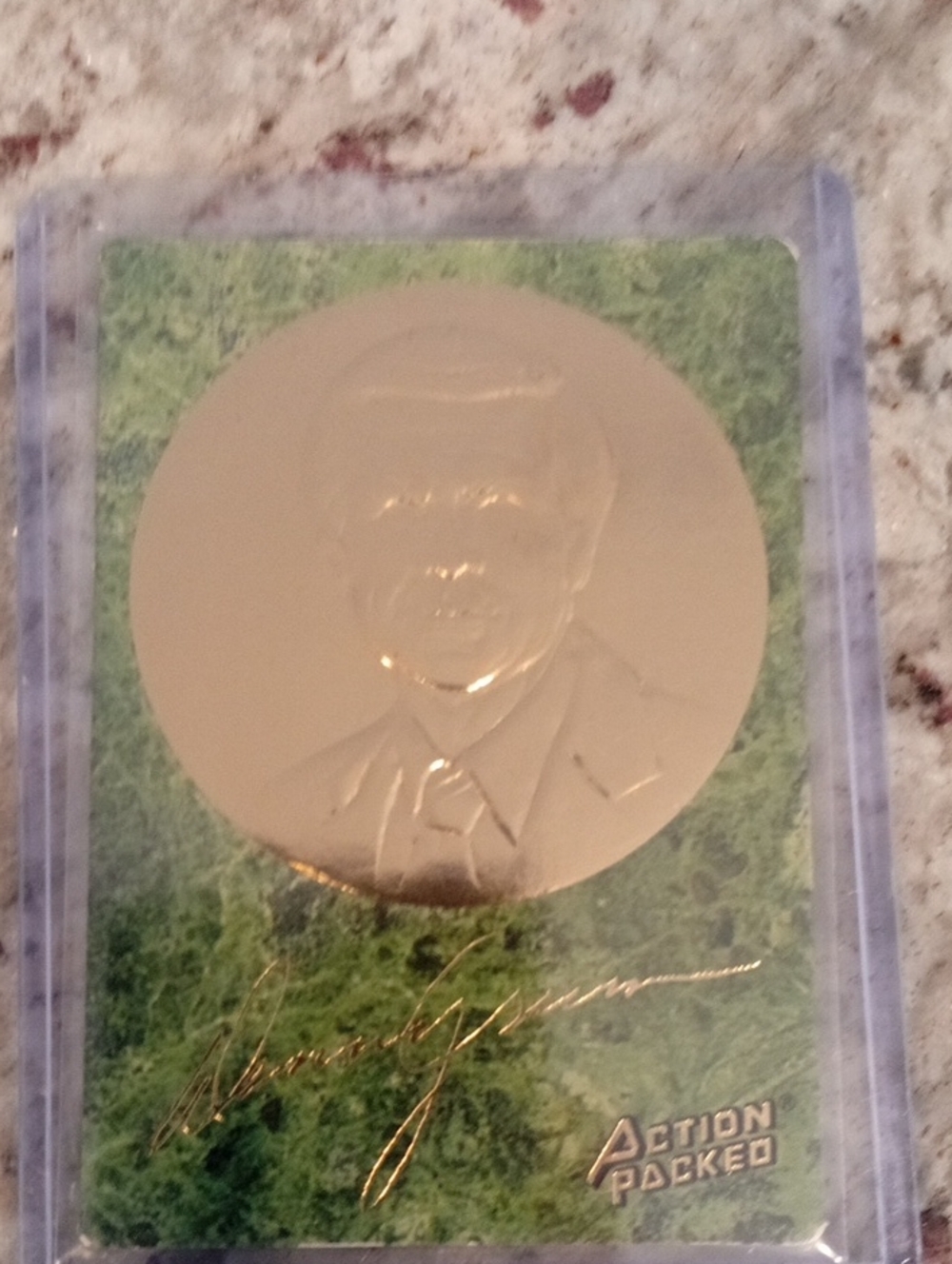 Denny Crum Gold Embossed Collector Card
